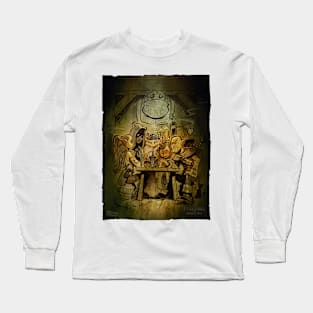 Adventuring Party at the Tavern - colour Long Sleeve T-Shirt